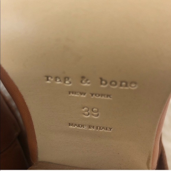 RAG & BONE Harrow Woven Ankle Booties Leather Cowboy Boots - Picture 8 of 8